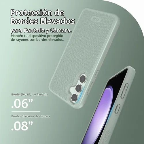 Vista 5 de TUDIA MergeGrip - Carcasa para Samsung Galaxy S23 FE, color lirio verde Green Lily