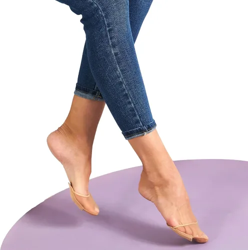 Vista 2 de Flammi - 6 pares de calcetines para mujer con relleno para los dedos del pie, parte inferior antideslizante