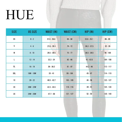 Vista 5 de HUE Leggings de cintura alta con efecto elegante para mujer