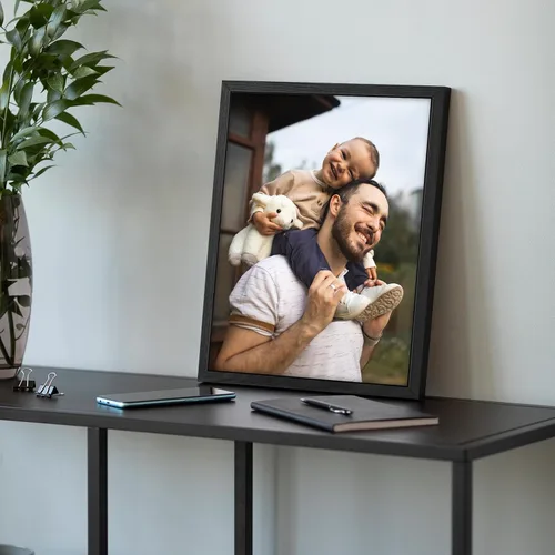 Vista 5 de Póster personalizado con tus fotos, impresiones artísticas personalizadas para colgar en la pared, póster enmarcado personalizado para pared, marco