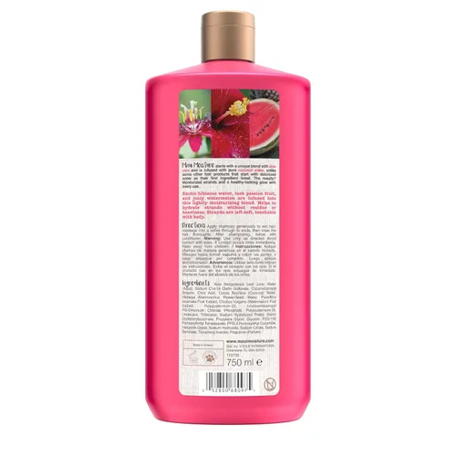 Vista 8 de Maui Moisture Champú de agua ligero de hidratación + hibisco, champú hidratante suaviza y apaga el cabello ondulado y rizado con aloe vera