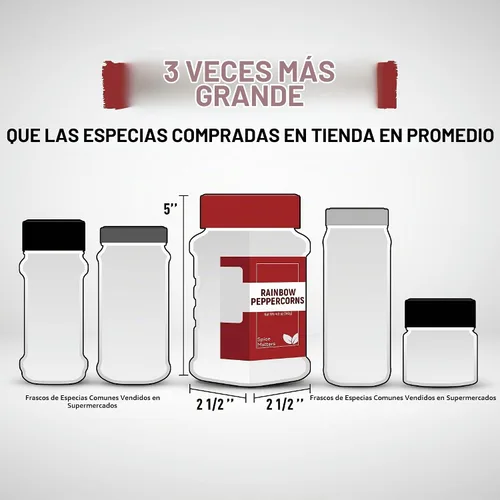 Vista 6 de Eastanbul - Recambio de granos de pimienta arcoíris para molinillo, natural, vegano, 4.9 onzas