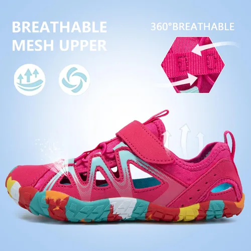 Vista 5 de CIOR Zapatos de agua para niños y niñas, cómodos zapatos deportivos con punta cerrada, sandalias deportivas para caminar