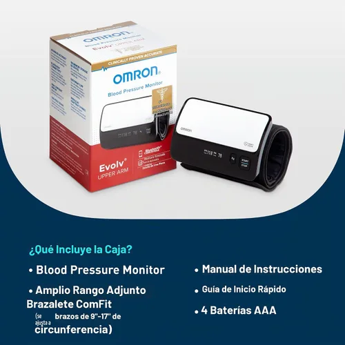 Vista 6 de Omron Evolv Monitor inalámbrico para tomar la presión en el antebrazo Para uso doméstico - Marca #1 recomendada por médicos y farmacéuticos
