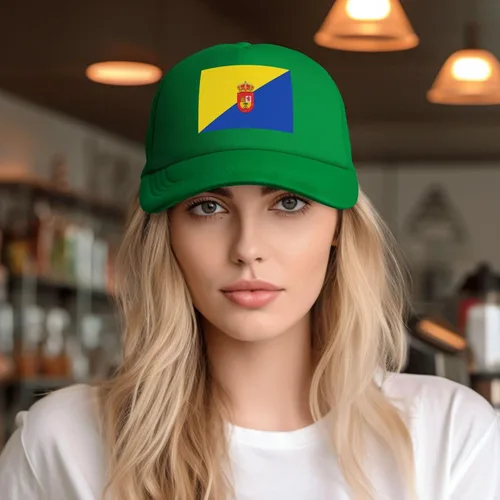 Vista 3 de LIICHEES Flag of Gran Canaria Baseball Cap for Men Women Adjustable Mesh Back Hat Dad Hat