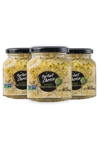 Vista 12 de Perfect Choice Paquete Variado con Deliciosa Bruschetta de Alcachofa, Bruschetta de Espárragos Verdes y Cebolla Caramelizada - Pasta para Untar