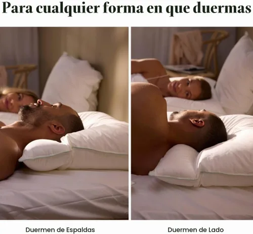 Vista 4 de Fossflakes Almohada ergonómica para el cuello con funda lavable, ortopédica