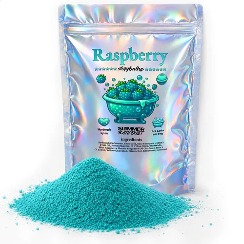 Vista 16 de Bomba de baño brillante de cereza negra en una bolsa - Bombas de baño perfumadas hechas a mano para mujeres, niños y hombres - Bombas de baño