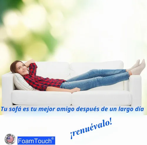 Vista 5 de FoamTouch Cojín de espuma para tapicería de alta densidad, 1 pulgada de alto x 30 pulgadas de ancho x 96 pulgadas de largo, fabricado en Estados