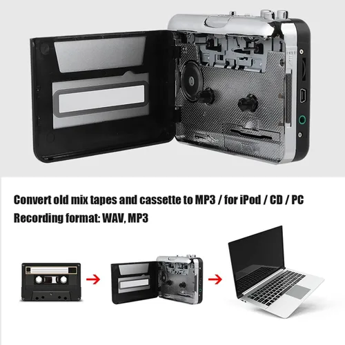Vista 8 de Cinta a la grabadora de casete de la PC, convertidor de CD MP3 captura reproductor de música audio digital