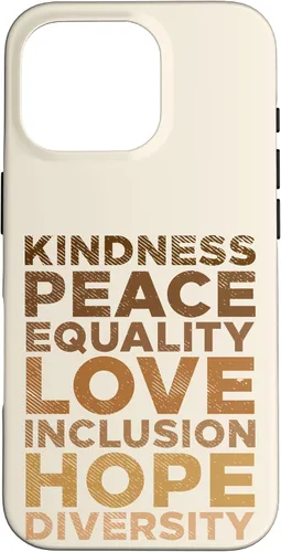 Vista 20 de iPhone 16 Kindness Peace Equality Black African Pride Melanin BLM Gift Case