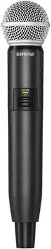 Vista 12 de Shure Transmisor de mano GLXD2+/B58 con cápsula de micrófono vocal BETA 58A - para uso con sistemas de micrófono inalámbrico digital de doble banda