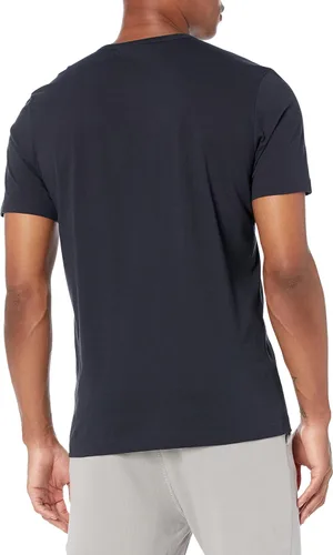 Vista 2 de BOSS Camiseta con logotipo curvado de jersey individual para hombre