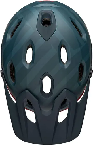 Vista 2 de Cascos de Bicicleta Bell Bike Super Dh MIPS Spherical Prime Azul Mate/Carmesí Pequeño