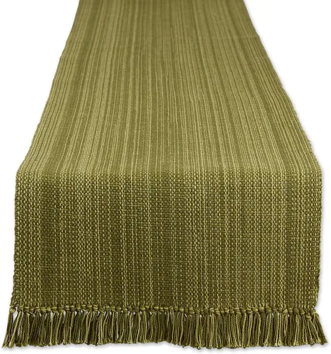 Vista 35 de DII - Colección de mesa jaspeado, juego de manteles individuales, 3x19 pulgadas, albaricoque, 6 piezas