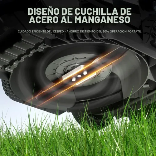 Vista 5 de Litheli Cortacésped inalámbrico de 13 pulgadas, U20 Handy+ 20V cortacésped eléctrico para jardín, patio y granja, ajuste de 5 alturas, peso ligero