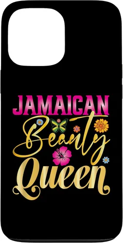 Vista 23 de iPhone 16 Jamaican Beauty Queen Jamaica Flag Jamaica Girl Souvenir Case