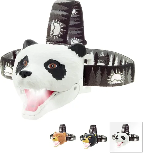 Vista 9 de Big Discoveries Bear Linterna Frontal LED - Linternas Frontales de Oso para Niños Múltiples Estilos Disponibles Linterna Frontal de Juguete