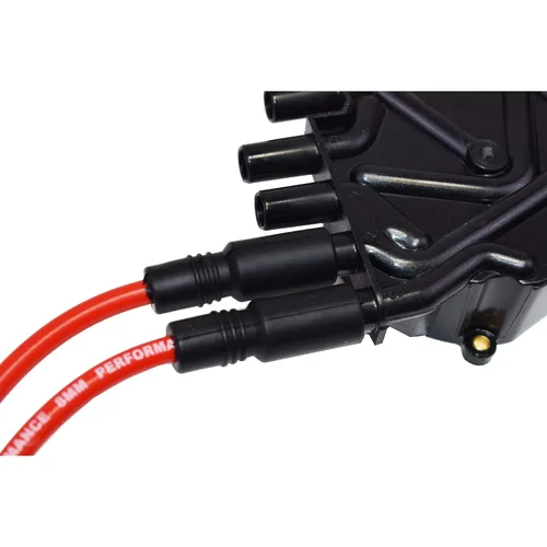 Vista 8 de A-Team Performance Juego de cables de bujía de silicona – Botas de silicona negras de 90 grados – Cables compatibles con Chevy y GMC Vortec