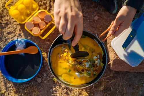 Vista 7 de Jetboil Summit Skillet Utensilios de Cocina Antiadherentes para Acampar para Estufas de Mochilero Jetboil