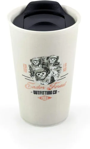 Vista 2 de Se7en20 Star Wars Ewok - Taza de cerámica con tapa Endor Forest Outfitting Co. 12 onzas