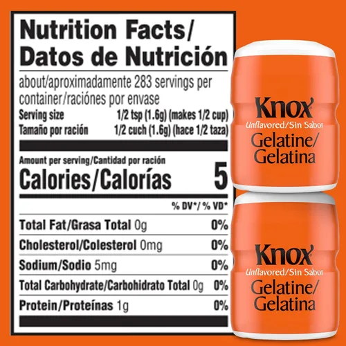 Vista 2 de Knox Knox Gelatin noavored, 16 oz. (Paquete de 2)