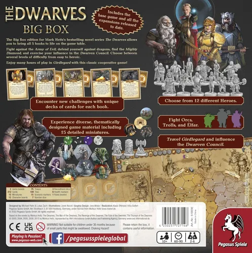 Vista 5 de The Dwarves: Big Box - Juego de mesa de Pegasus Spiele 2-6 jugadores - Juegos de mesa para la familia - 60-90 minutos de juego