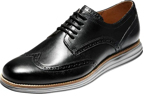 Vista 26 de Cole Haan Men's OriginalGrand Shortwing Oxford Negro Cuero/Blanco
