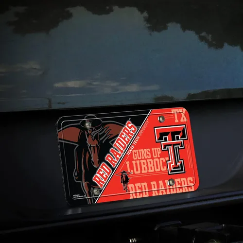 Vista 2 de NCAA etiqueta de metal para auto, negro