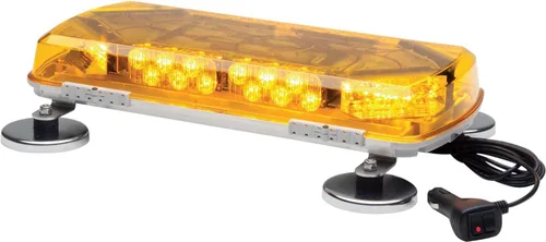 Vista 5 de Whelen Engineering Century Series Super-LED Mini Lightbar - Luz de advertencia de 360° de grado profesional - Montaje magnético de 11 pulgadas - LED