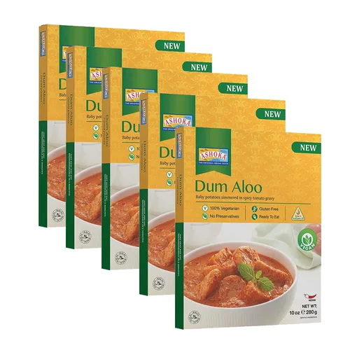 Vista 11 de Ashoka Comidas sin gluten, listas para microondas, veganas con granos negros y frijoles, comidas para calentar y servir, todas naturales Delhi Dal