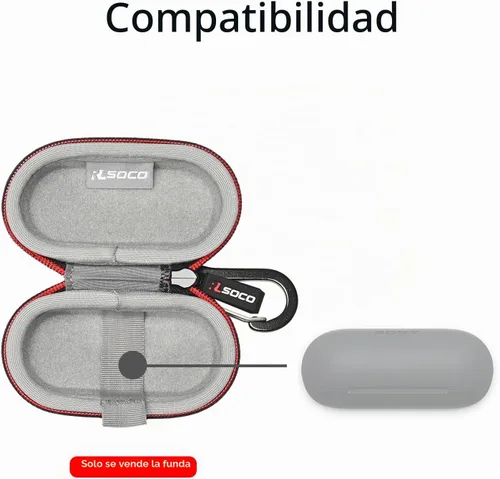 Vista 4 de RLSOCO Funda de transporte para auriculares Sony WF-C510 / WF-C710N / WF-C700N / WF-C500 verdaderamente inalámbricos con Bluetooth (solo funda)