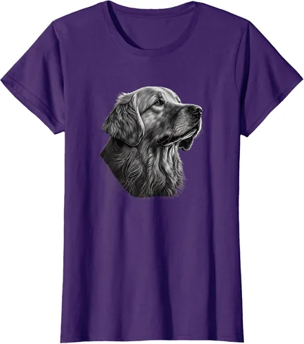 Vista 8 de Camiseta divertida Golden Retriever, Negro