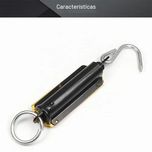 Vista 3 de Utoolmart Balanza de resorte Gancho colgante de mano Pesaje de metal Escala de fuerza Kilo & LBS 26.5 lbs