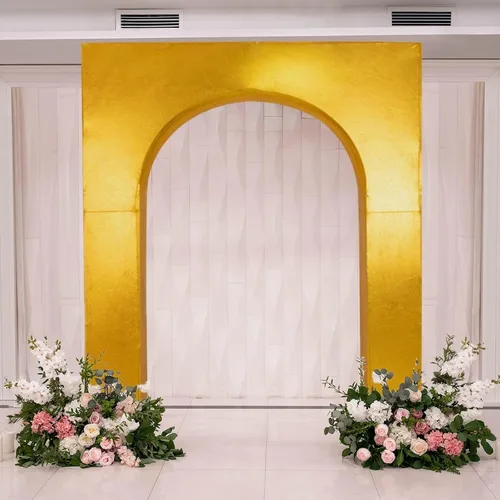 Vista 11 de Efavormart - Funda de arco de boda de elastano negro para soporte de arco de triunfo, cubierta elástica para telón de fondo con marco de globos, 7