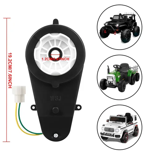 Vista 5 de Caja de cambios de motor de 12 V 40000 RPM de alta velocidad RS550 Drive Engine Match Kids Ride On Toys Car Gearbox Power Wheels y juguetes