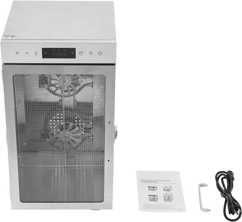Vista 9 de Stainless Steel Biltong Drying Box with Light & 12 Hooks, 800W 24.5Qt