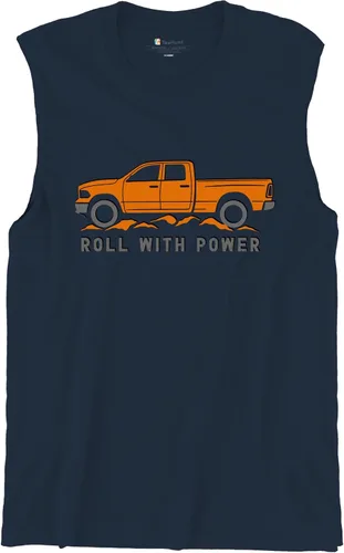 Vista 19 de Tee Hunt Camisetas gráficas y camisetas sin mangas para hombre Roll with Power Pickup Truck