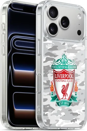 Vista 28 de Head Case Designs Funda de gel con licencia oficial del Liverpool Football Club Away Colourways Crest Camou [protección de grado militar] compatible