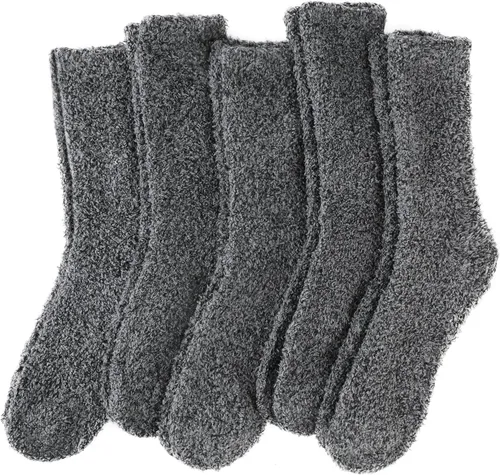 Vista 16 de EBMORE Calcetines mullidos para mujer, esponjosos, acogedores, cómodos, de felpa, cálidos, para invierno, para dormir, para el hogar, calcetines