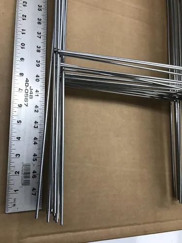 Vista 6 de Paquete de 50 letreros de 30 x 10 pulgadas para patio, uso con letreros corrugados de 0.157 in o 0.197 in, paquete de 50 estacas de alambre