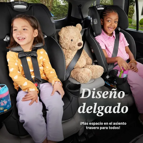 Vista 3 de Asiento de coche convertible 3 en 1 Graco Slimfit Diseño delgado y cómodo que ahorra espacio en su asiento trasero, Darcie