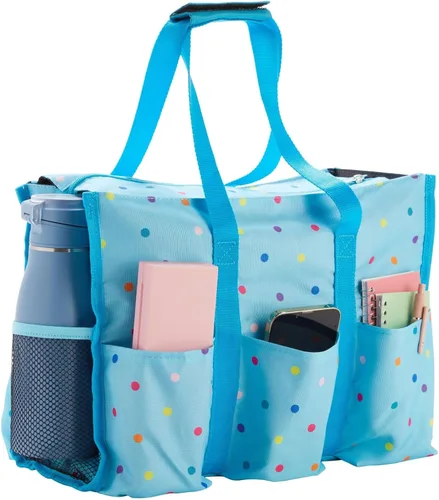 Vista 8 de Juvale Bolsa de mano utilitaria, organizador de bolsillo para enfermera con compartimentos, organizador de bolsillo con cremallera superior con 8