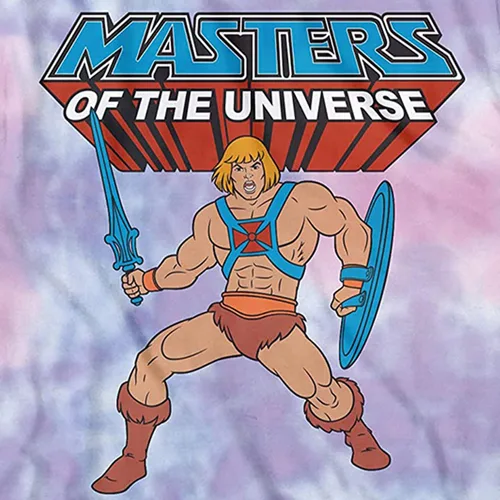 Vista 2 de Masters of the Universe Camisa - Hombre He Man y la camiseta, Teñido anudado