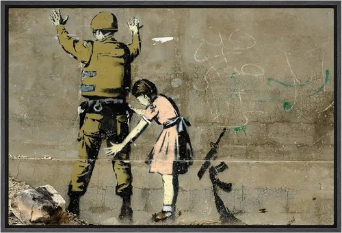 Vista 43 de SIGNWIN Lienzo enmarcado para pared, pintura en aerosol de grunge, ciudad urbana, alas de ángel vanguardistas, graffiti y arte callejero, arte