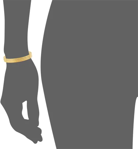 Vista 5 de My Daily Styles - Brazalete apilable para mujer, acero inoxidable, tres pulseras