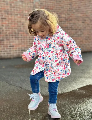 Vista 30 de Arshiner Chamarra impermeable con capucha para niña, para bebé y niño