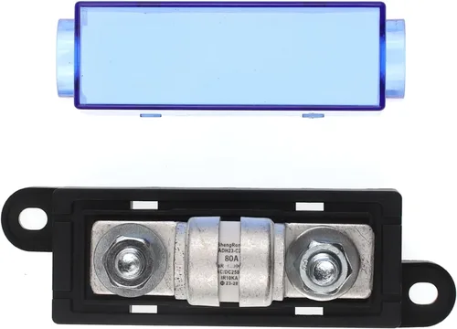 Vista 3 de ZOOKOTO Bloque de Fusibles 150VDC IR10KA 80A Clase T con Portafusible de 80 Amperios, Compatible con Inversores y Aparatos de Alta Potencia