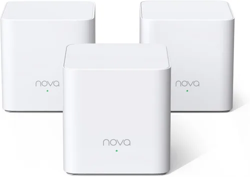 Vista 10 de Sistema de WiFi de malla Tenda Nova MW6 - Cubre hasta 2400 pies cuadrados - Sistema de WiFi de malla AC1200 para toda la casa - Red de malla Gigabit