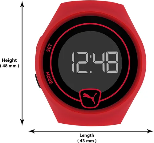 Vista 6 de PUMA Reloj Faster de poliuretano para hombre, Rojo